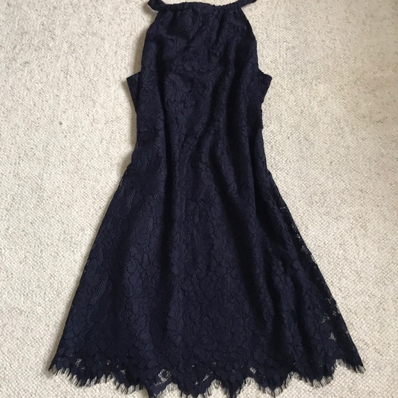 NWT Trina Turk Juju Halter Dress Navy Size M - Picture 9 of 9